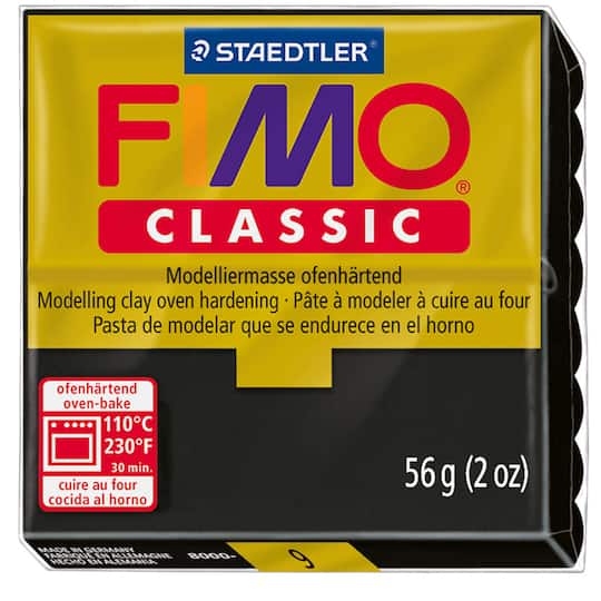 12 Pack: Fimo&#xAE; Classic Black Clay